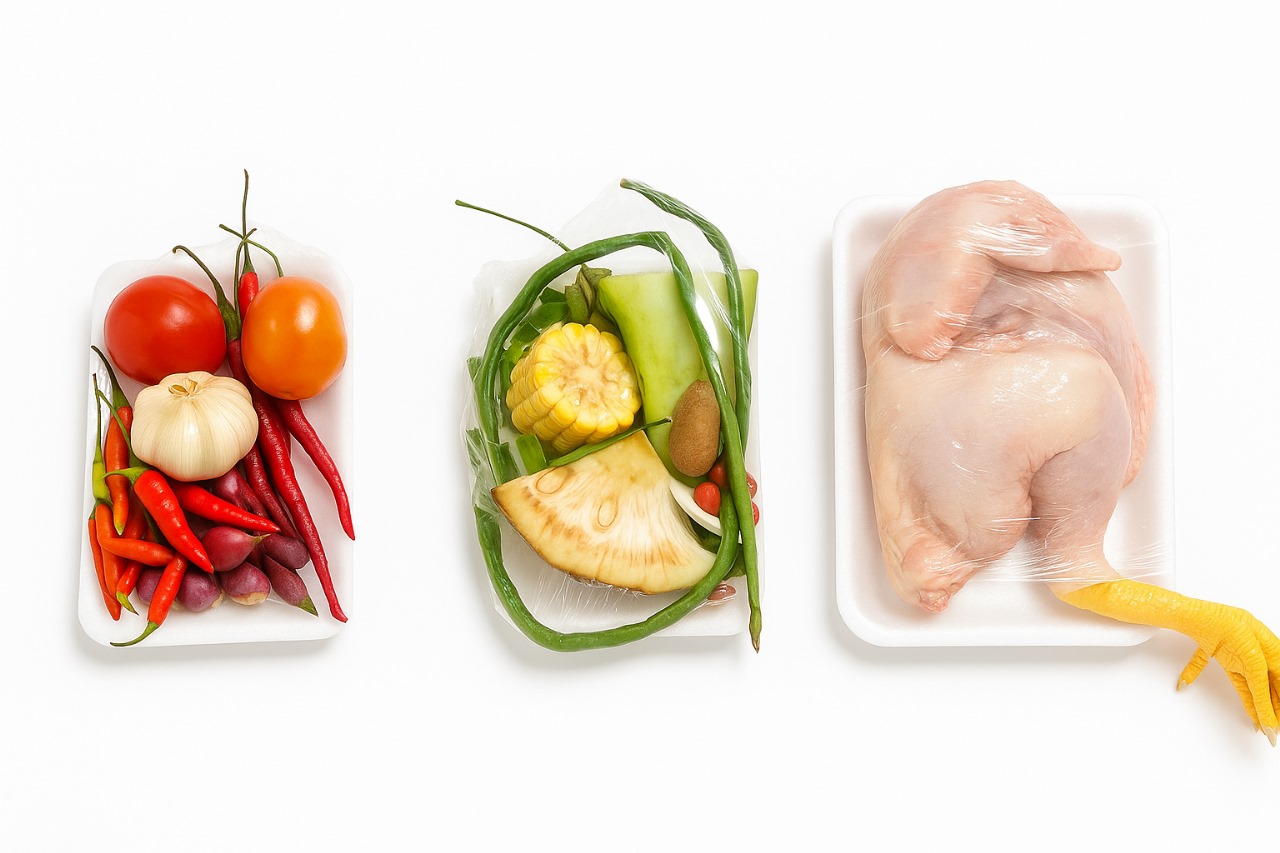 Paket ayam 700-800 gr, sayur sop, sambelan